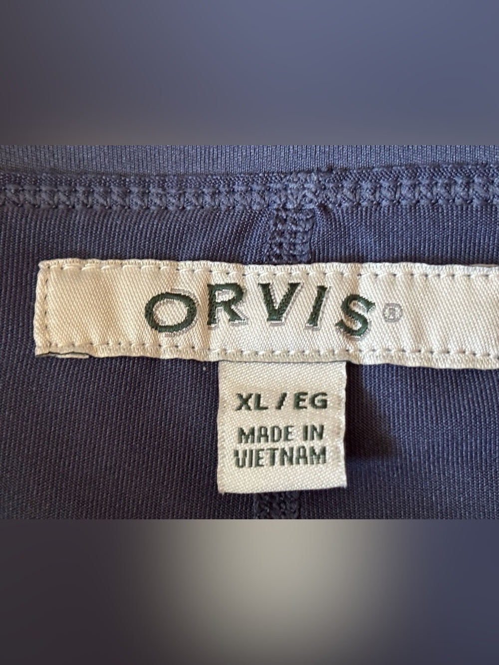 Orvis Active Skort Blue Zip Pocket Athletic Golf Travel Skirt XL EUC - Picture 5 of 6